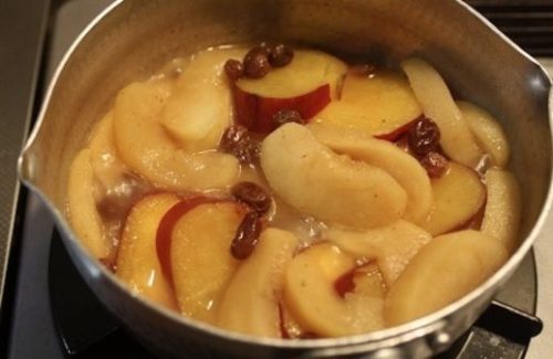 Simmered apple