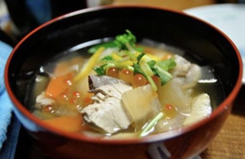 北海道の鮭とイクラの雑煮